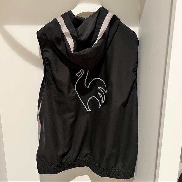 Le Coq Sportif zip up vest with hood - size M - Picture 2 of 3